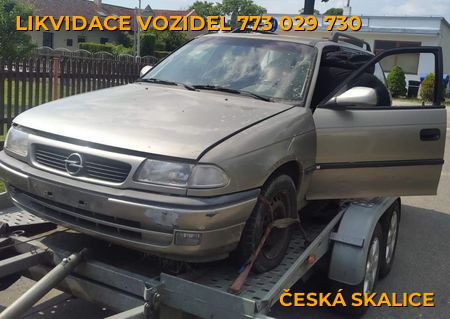 Fotografie likvidace vozidel Česká Skalice