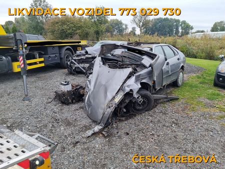 Fotografie likvidace vozidel Česká Třebová