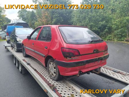 Fotografie likvidace vozidel Karlovy Vary