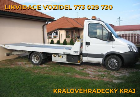 Fotografie likvidace vozidel Královéhradecký kraj