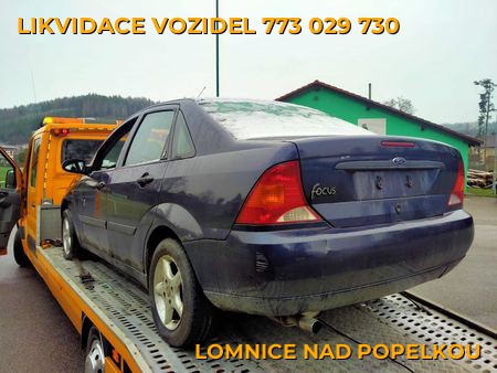 Fotografie likvidace vozidel Lomnice nad Popelkou