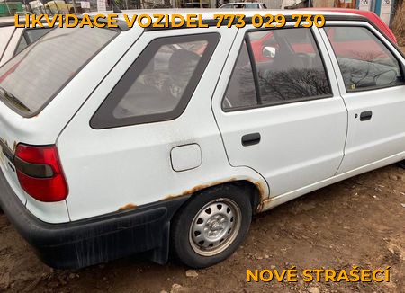 Fotografie likvidace vozidel Nové Strašecí