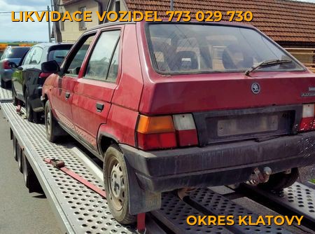 Fotografie likvidace vozidel Okres Klatovy