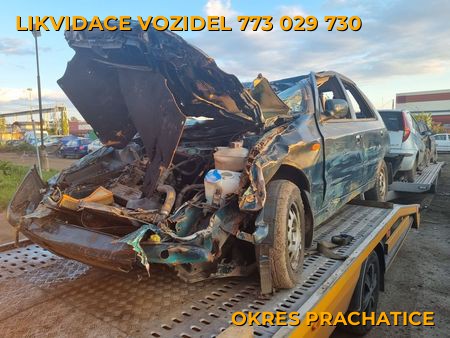 Fotografie likvidace vozidel Okres Prachatice