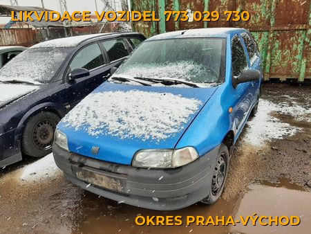 Fotografie likvidace vozidel Okres Praha-východ