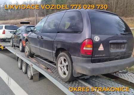 Fotografie likvidace vozidel Okres Strakonice