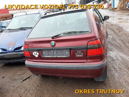 Fotografie likvidace vozidel Okres Trutnov