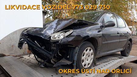 Fotografie likvidace vozidel Okres Ústí nad Orlicí