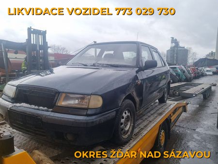 Fotografie likvidace vozidel Okres Žďár nad Sázavou