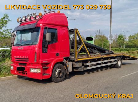 Fotografie likvidace vozidel Olomoucký kraj