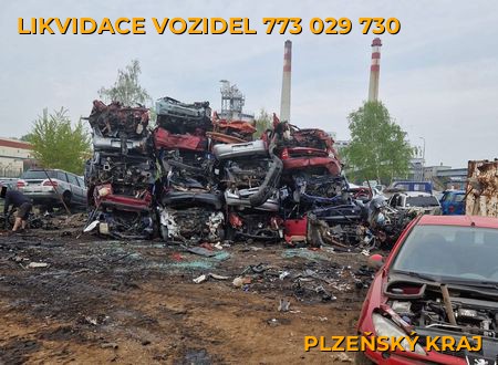 Fotografie likvidace vozidel Plzeňský kraj