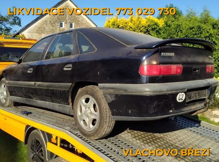 Fotografie likvidace vozidel Vlachovo Březí